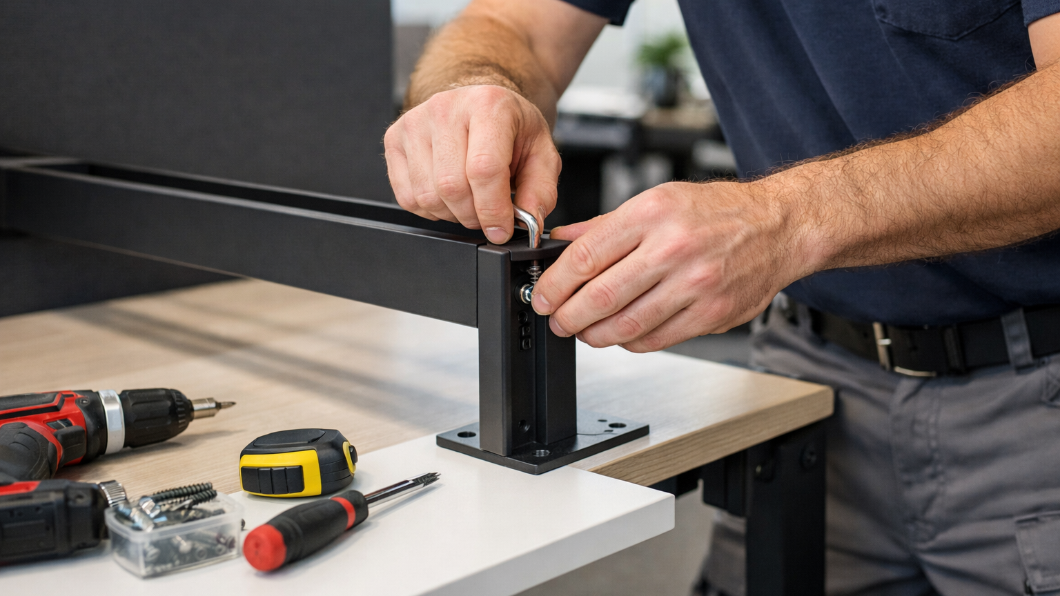 cappelluti sancilio molfetta - montaggio arredo seduto scrivanie parete divisoria